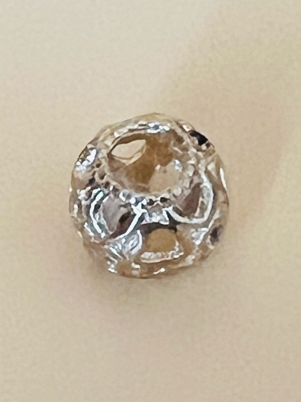 Gold plated heart charm, Bee hive collectors European beads